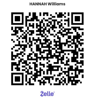 QR code linking to Zelle